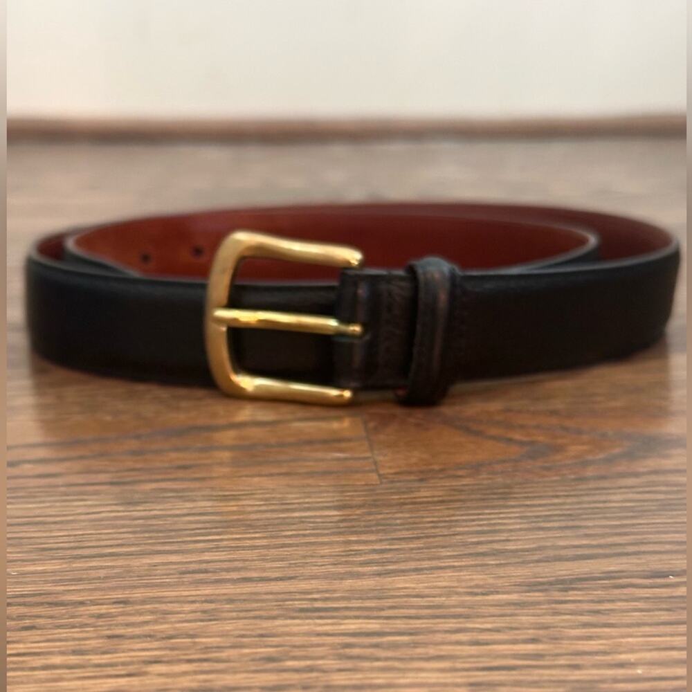 Coach Men’s Black Leather Belt Size 38”